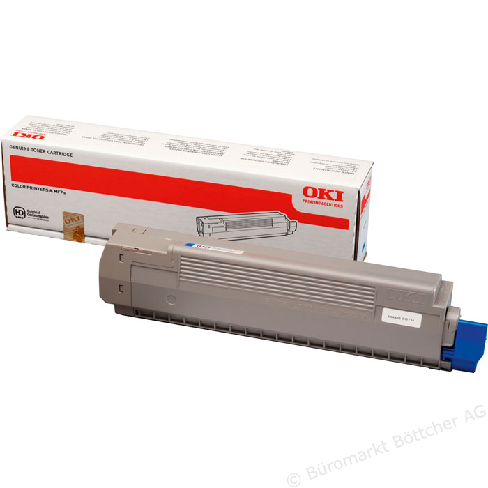 Тонер-картридж Oki C801N/1821N Cyan, 7300 стр.