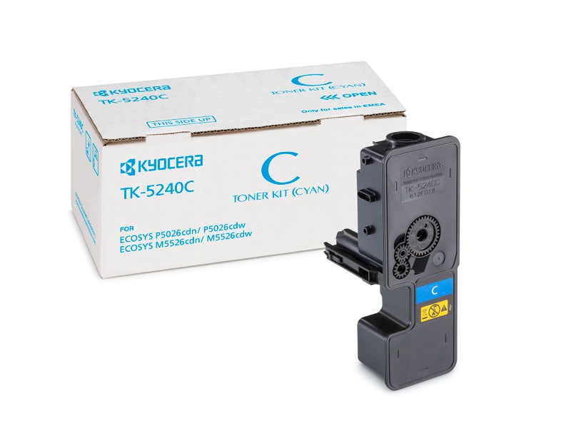Тонер-картридж Kyocera TK-5240C Cyan (голубой) для P-5026cdn/cdw/M-5526cdn/cdw