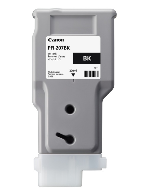Чернильный картридж Canon PFI-207BK (черный, 300мл)