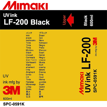 Эластичные UV чернила Mimaki SPC-0591K-5, Black, 600ml
