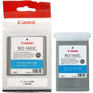 Чернильный картридж  Canon BCI-1431C, W6200/W6400P, голубой, 130 ml