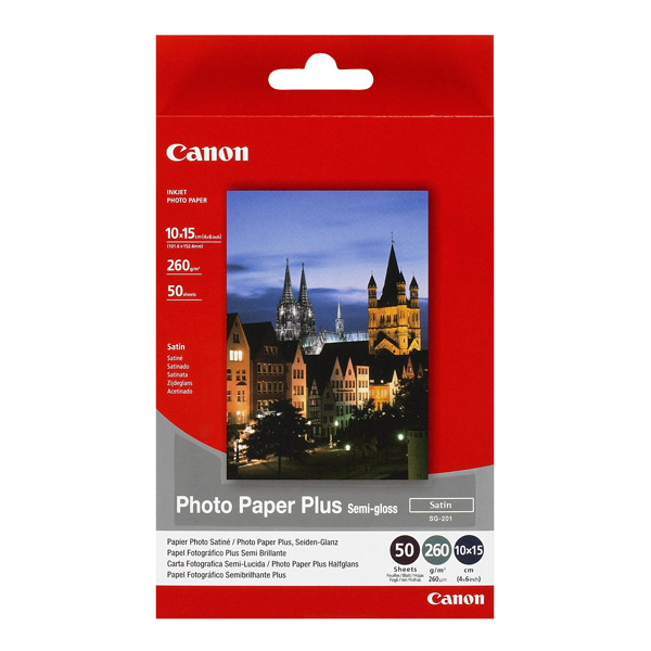 Фотобумага  полуглянцевая Canon SG-201.10х15см, 260 г/м2, 50 листов