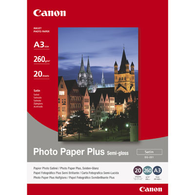 Фотобумага  полуглянцевая Canon SG-201 А3, 260 г/м2, 20 листов