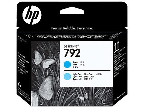 Печатающая головка HP 792, Cyan + Light Cyan