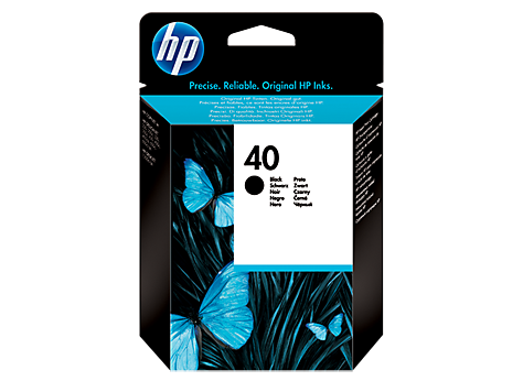 Чернильный картридж HP Deskjet 1200C/DesignJet-230/250/330/430/455/488/650, #40, Black, 42ml