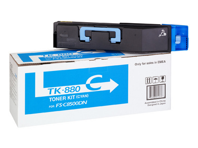 Тонер-картридж Kyocera Mita FSC8500DN type TK-880 Cyan, 18000 стр.