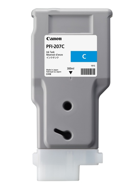 Чернильный картридж Canon PFI-207C (голубой, 300мл), для Canon iPF680/685/780/785