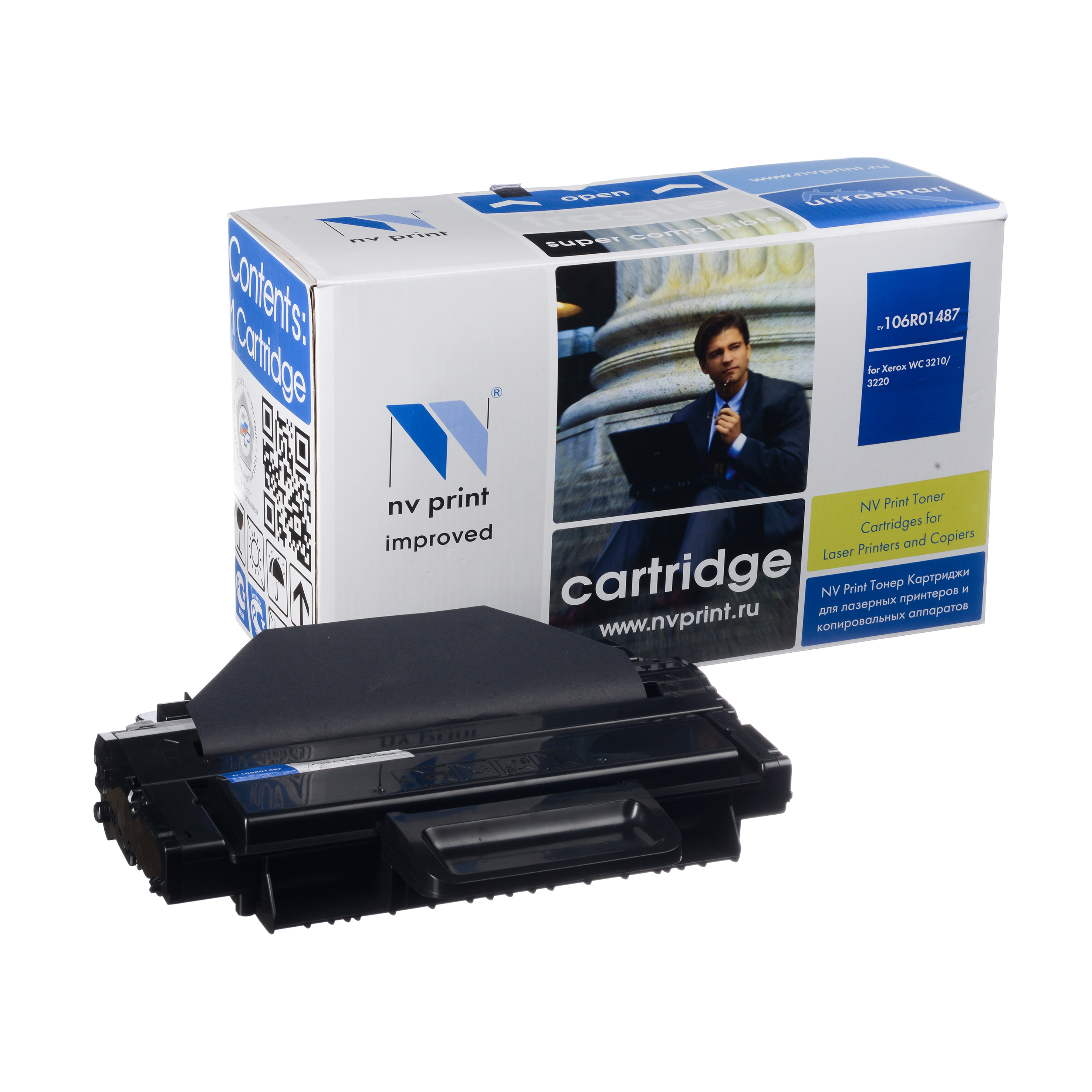 Картридж NVP совместимый Xerox 106R01487 для WC 3210/3220 (4100k)
