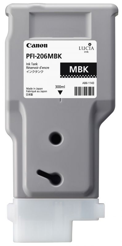 Чернильный картридж Canon PFI-206 MBK,  iPF 6400/6450, Matte Black