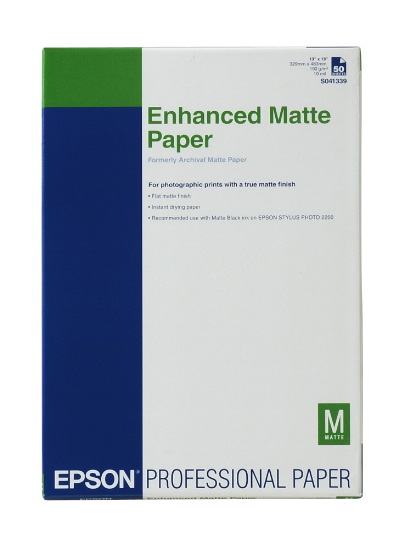 Фотобумага матовая Epson Enhanced Matte Posterboard  A2, 850 г/м2, 20 листов