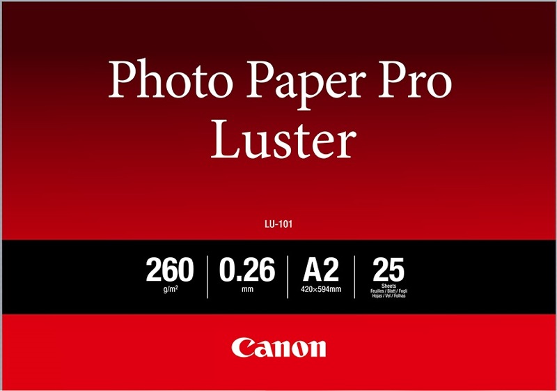 Фотобумага полуматовая Canon LU-101 - Photo Paper Pro Luser, A2, 260г/м2, 25 листов