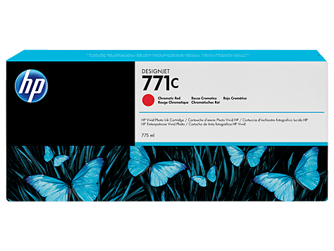 Чернильный картридж HP №771 DesignJet Z6200, красный, 775 мл