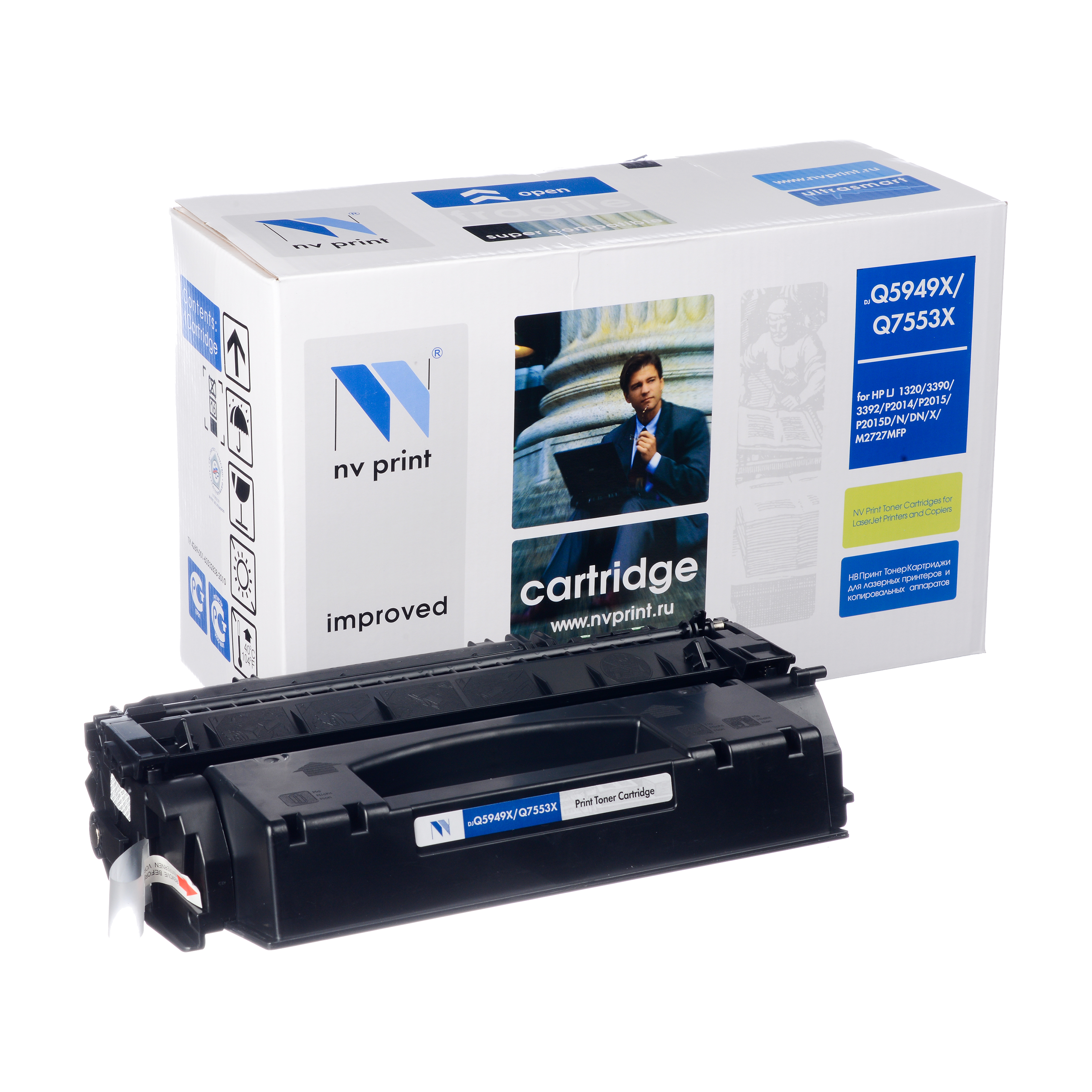 Картридж NVP совместимый HP Q5949X/Q7553X для LJ 1320/3390/3392/P2014/P2015/M2727 (7000k)
