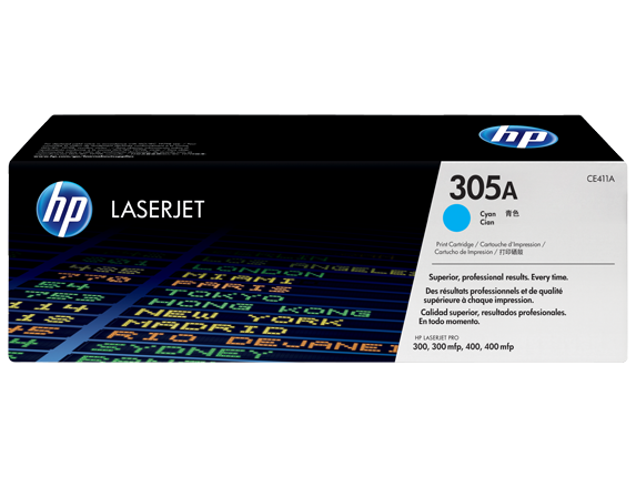 Тонер-картридж голубой HP 305A Color LaserJet M351/M451/MFP M375/MFP M475, 2600