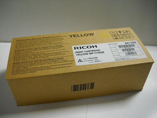 Тонер-картридж Ricoh AficioMPC6000/7500 type MPC7500E Yellow, 21600стр.