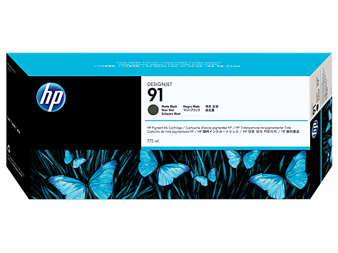 Чернильный картридж HP No. 91 for Designjet Z6100 Photo Printer Matte Black, набор 3 шт/уп, 3х775ml