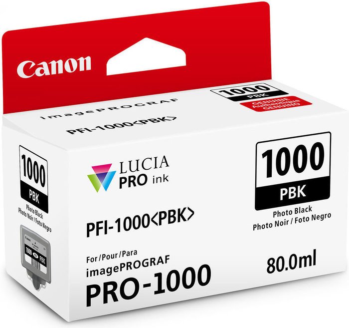 Чернильный картридж Canon PFI-1000 PBK (Photo Black)