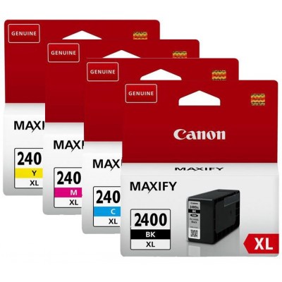 Набор картриджей Canon PGI-2400XL BK/C/M/Y (черный, голубой, пурпурный, желтый) для MAXIFY iB 4040/4140 и MB 5040/5440