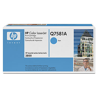 Тонер-картридж голубой HP 81А, Color LaserJet 3800/CP3505, 6000 стр.