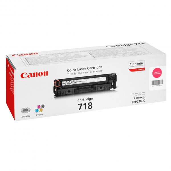 Тонер-картридж Canon 718 Magenta (пурпурный) для i-SENSYS LBP7200Cdn/LBP7680Cx и MF8330Cdn/MF8550Cdn