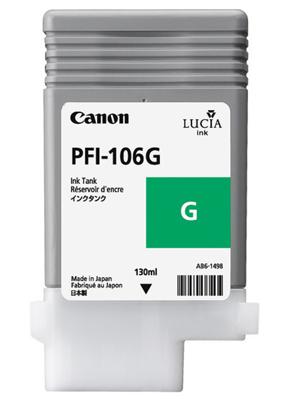Чернильный картридж Canon, PFI-106G, ipf6400/6450, Green