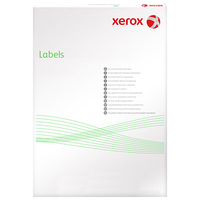 Наклейки Xerox Colotech Lablels, A4:4 (139.1x99.1мм, 4шт на листе), 100 листов