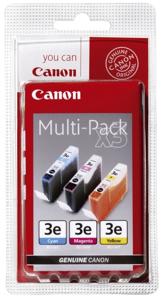 Чернильный картридж Canon BJ-S400/450/520/530/600/630/4500/i850/6500/BJC-3000/6000/6100/6200/6500/MultiPass-C100/ SmartBase-MPC400/600/700/730, BCI-3E, C/M/Y MULTIPACK