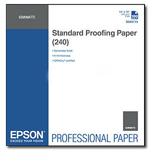 Фотобумага матовая Epson Standard Proofing Paper A3+, 240 г/м2, 100 листов