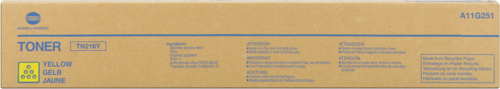 Тонер-картридж Konica-Minolta Bizhub C220/C280 type TN-216Y Yellow, 26 000стр.