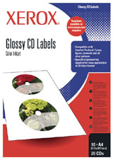 Наклейки Xerox Colotech Labels для CD, 100 листов