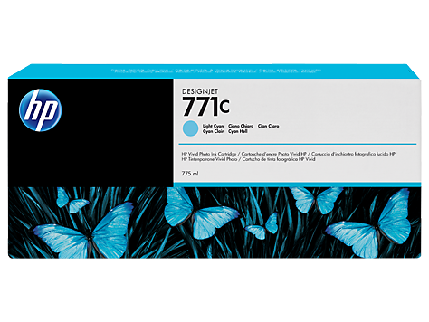 Чернильный картридж HP №771 DesignJet Z6200, светло-голубые, 775 мл