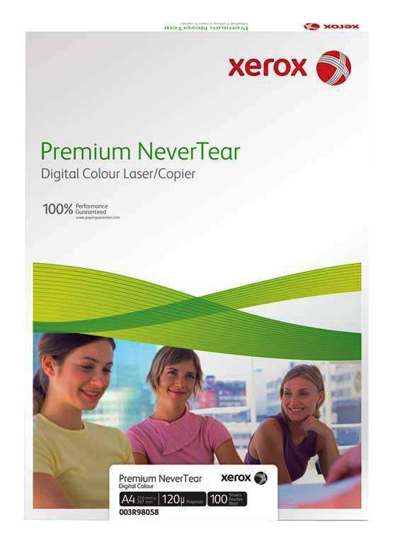 Наклейки Xerox Premium Never Tear SPA3, 50 листов (синтетические, прозрачные, съемный клей)