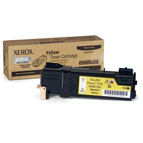 Тонер-картридж Xerox Phaser 6125 Yellow, 1000стр.