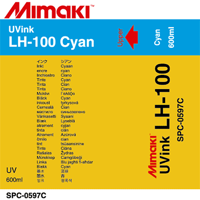 Ответждаемые UV чернила Mimaki SPC-0597C, Cyan, 600ml