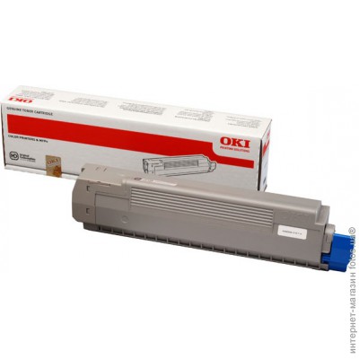 Tонер-картридж OKI C801/821 желтый, 7500стр.