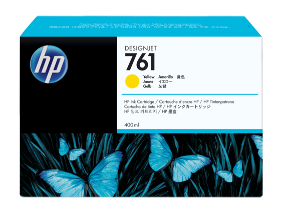 Чернильный картридж HP 761 Designjet-T7100, 400 мл, желтый