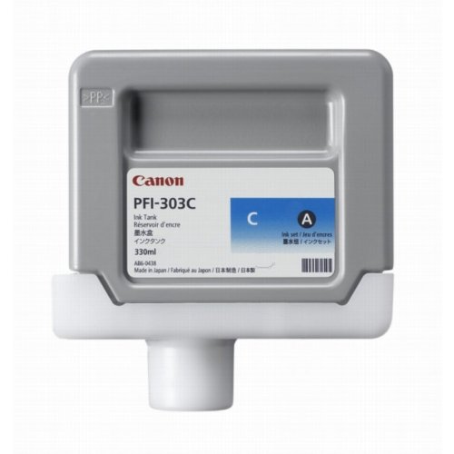 Чернильный картридж Canon PFI-303C, iPF810/iPF815/iPF820/iPF825, голубой, 330 мл