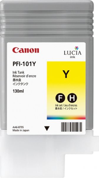 Чернильный картридж Canon PFI-101Y, iPF 5000/6000, Yellow