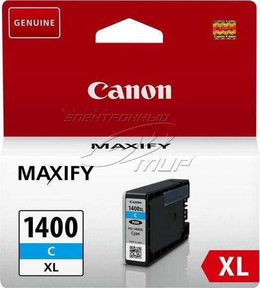 Чернильный картридж Canon PGI-1400XL Cyan (голубой) для MAXIFY MB2040/2340/2140/2740