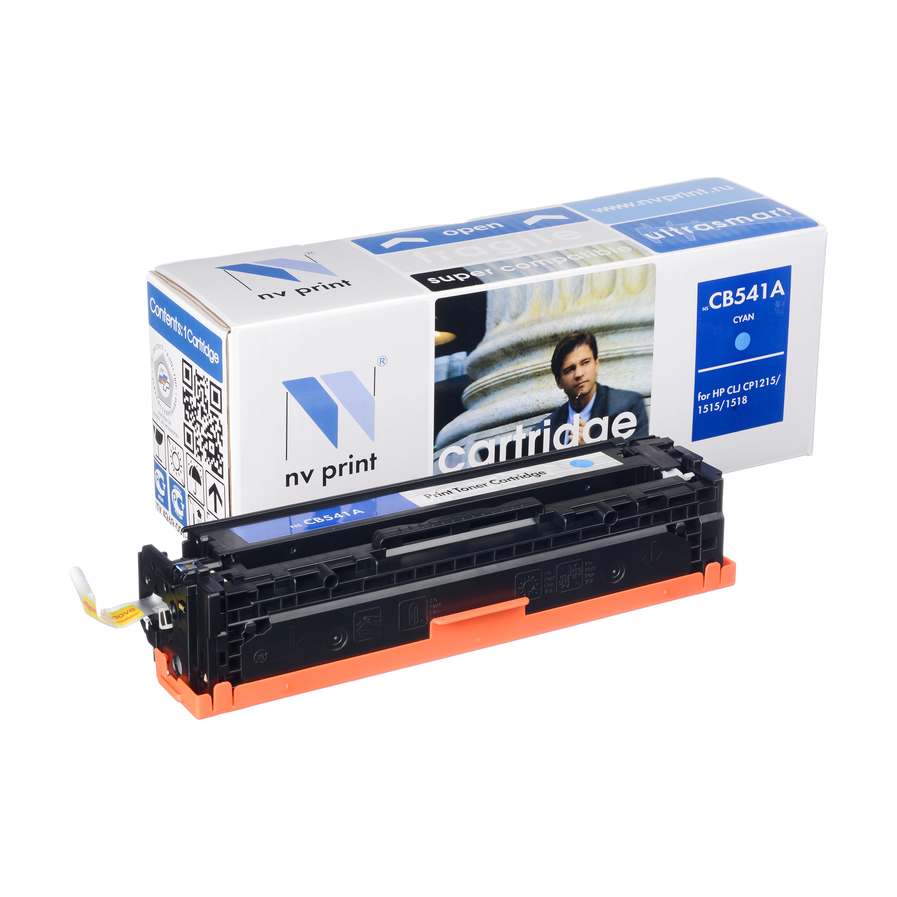 Картридж NVP совместимый HP CB541A/CRG716 Cyan для  LJ Color CP1215/1515/1518/  (1400k)