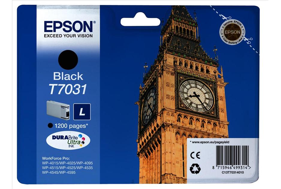 Чернильный картридж Epson для WP 4000/4500, Black, 1200стр.