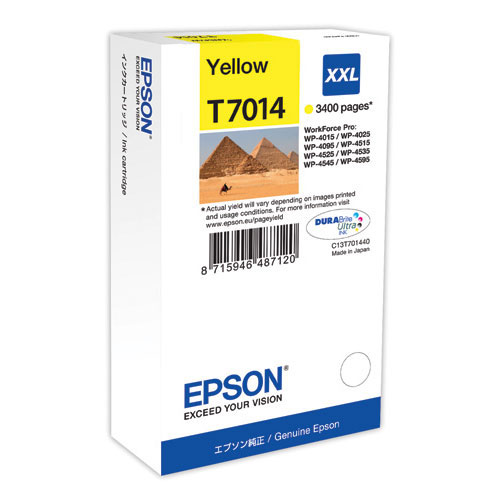 Чернильный картридж EPSON WP 4000/4500, Yellow, 3400стр.