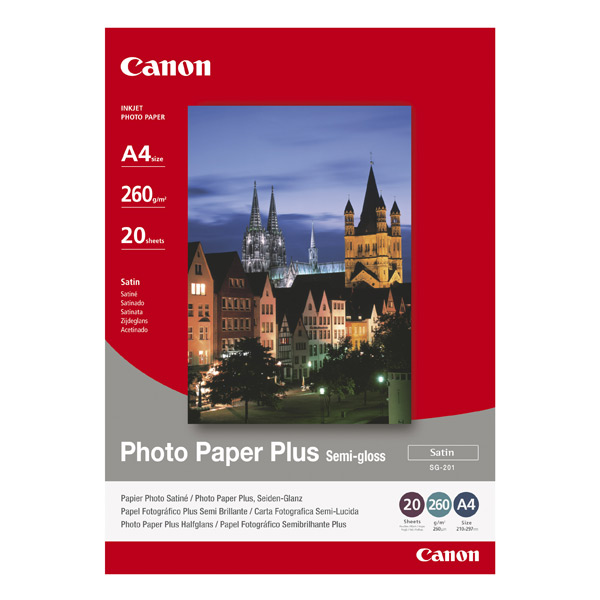 Фотобумага  полуглянцевая Canon SG-201 А4, 260 г/м2, 20 листов
