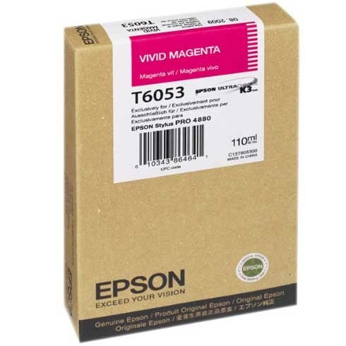 Чернильный картридж T6053 Epson Stylus Pro 4880, пурпурный, 110 мл