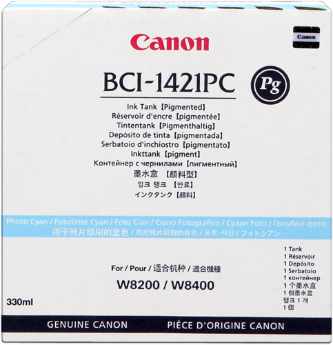 Чернильный картридж Canon BCI-1421PC (photo cyan), для  W8200P/8400P