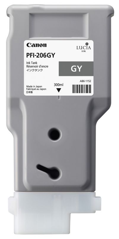 Чернильный картридж Canon PFI-206 GY,  iPF 6400/6450, Grey