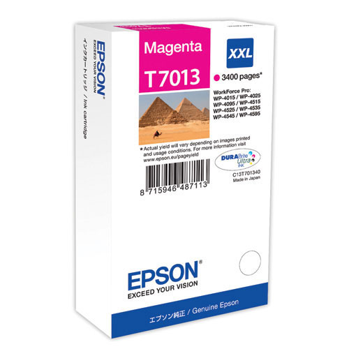 Чернильный картридж EPSON WP 4000/4500, Magenta, 3400стр.