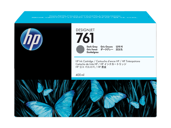 Чернильный картридж HP 761 Designjet-T7100, 400 мл, темно-серый