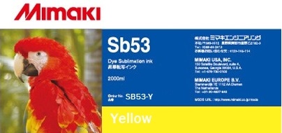 Текстильные чернила Mimaki SB53-Y-2L-1, Yellow, 2000ml