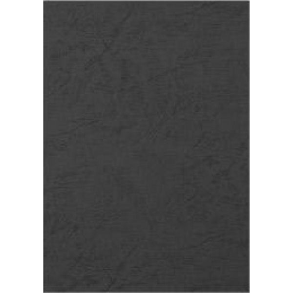 Обложки Fellowes Delta картон, непрозрачные, черные, под кожу, A4, 250г, 100 шт.